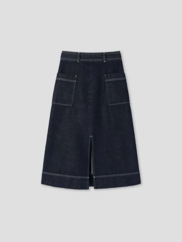 Lyon selvedge denim skirt