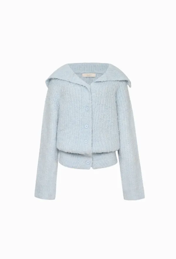 Nana Boucle Cardigan (Blue)