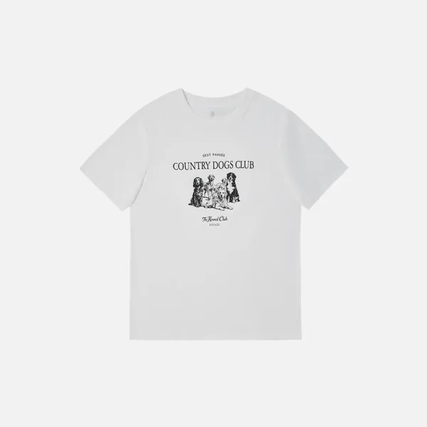 SITP5296 COUNTRY DOGS CLUB 반팔 티셔츠_White