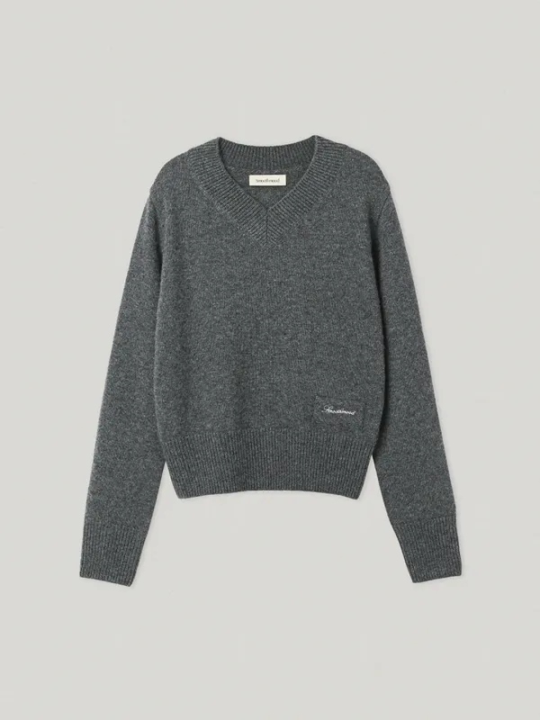 Yana Bow Knit Gray (2nd) - Smoothmood