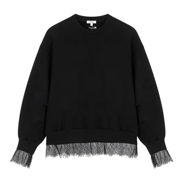 Romantic Goth Sweatshirt (로맨틱 고스 스웻셔츠) Black