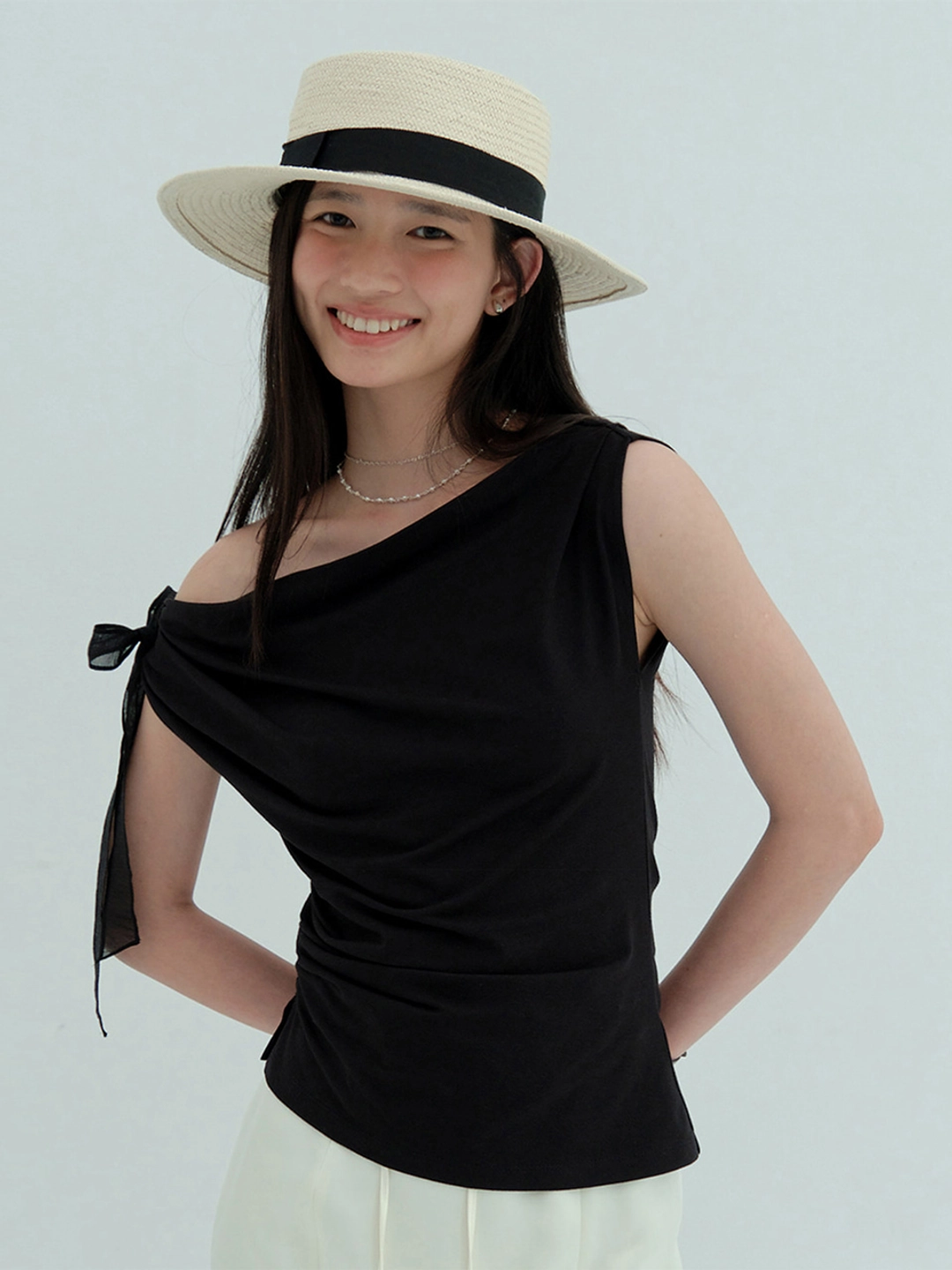 플로움 Soft Knot T-shirt(3Color) 상품 이미지 1