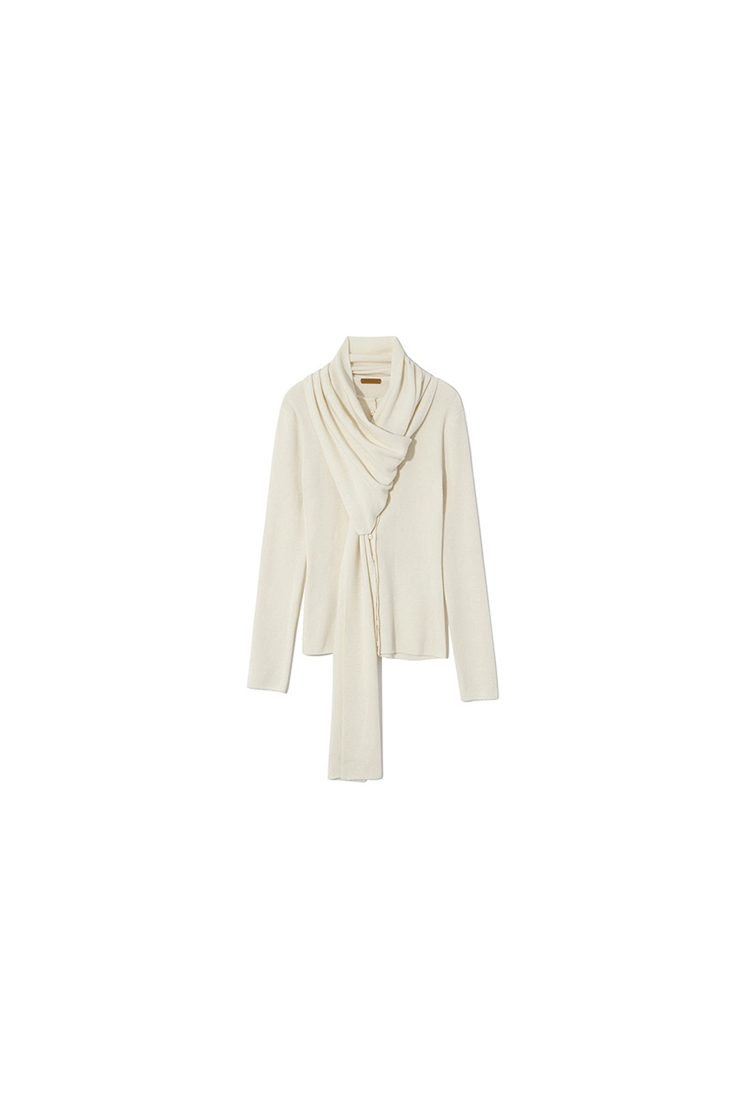 르917 ROSA CASHMERE KNIT CARDIGAN MUFFLER SET [WHITE] 상품 이미지 1