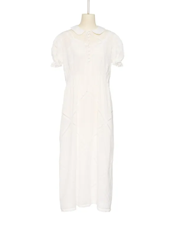 FW25 WHITE DIAMOND LACE DRESS