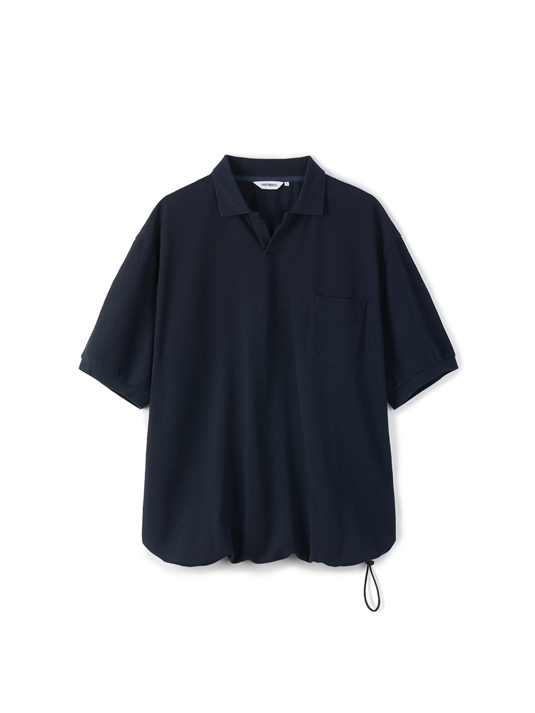 파르티멘토 String Pocket Polo Tee_Navy 상품 이미지 3