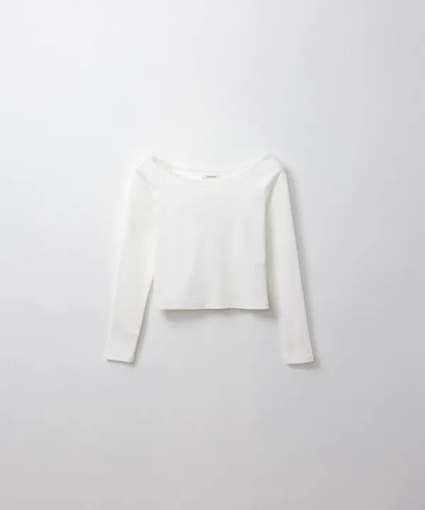 레이스 보트넥 티셔츠 (ivory)