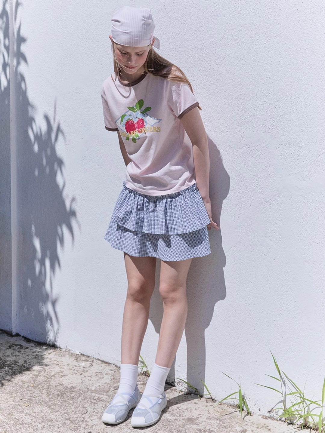 마가린핑거스 CHECK CANCAN SKIRT (NAVY) 상품 이미지 2