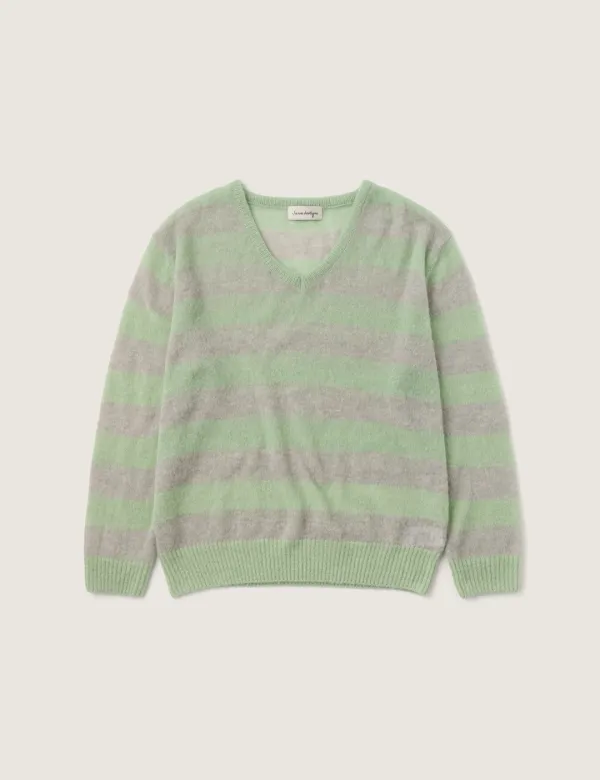 Pony Stripe Knit (Apple Mint)