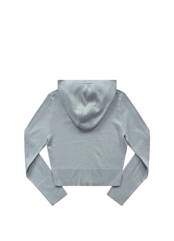 [11월 6일 순차배송] FABLE KNIT HOOD ZIP-UP / LIGHT BLUE