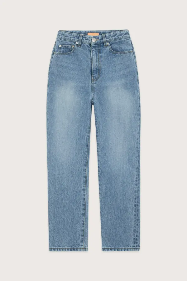 Regular Fit Denim Pants (Light Blue)