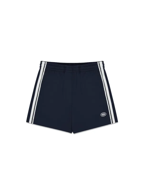 Double Line Track Shorts Navy
