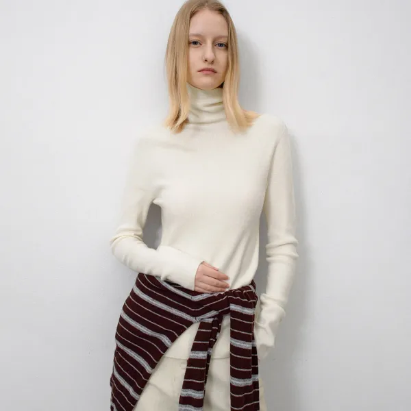 (Z-T-7157)ESSENTIAL WHOLE GARMENT SLIM RIBBED KNIT