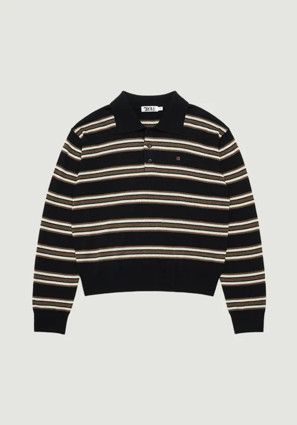 TESSA STRIPE COLLAR KNIT
