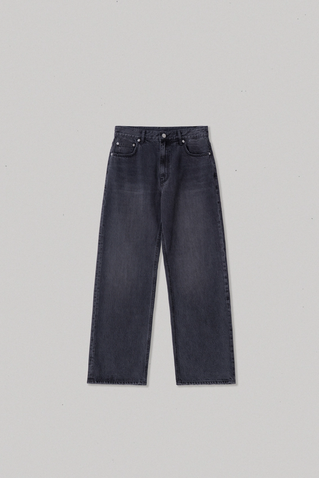 스앨더 36497_Vintage Black Straight Wide Jeans 상품 이미지 1