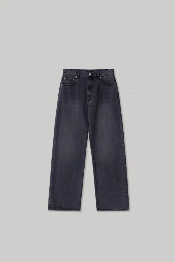 36497_Vintage Black Straight Wide Jeans