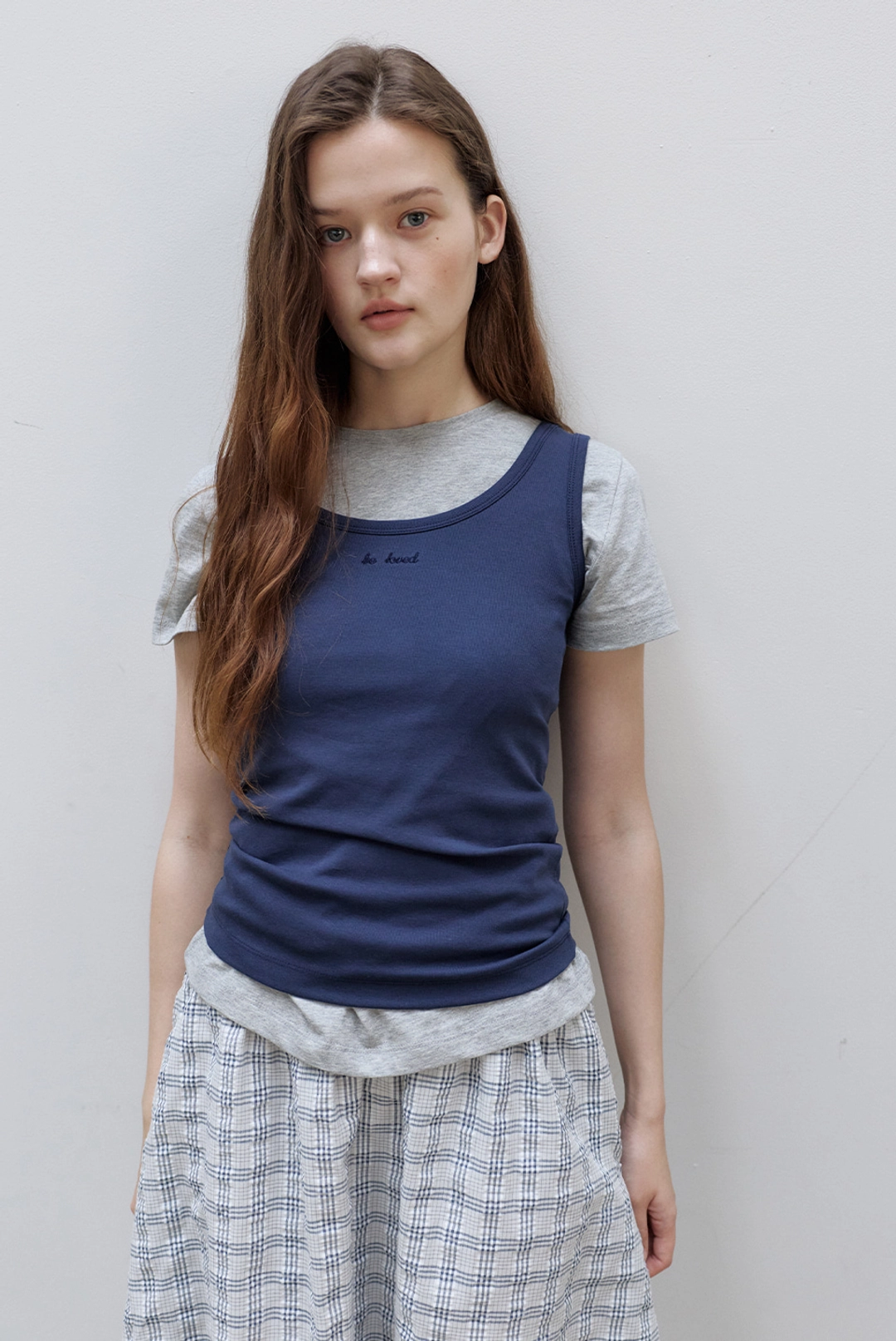 브렌다 브렌든 two-way sleeveless - navy 상품 이미지 2