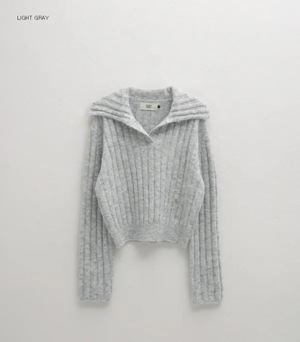 (Z-T-6955)KYRA HAIRY MELANGE KNIT