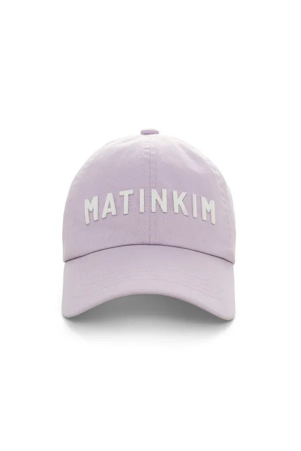 APPLIQUE FELT LOGO BALL CAP IN LILAC