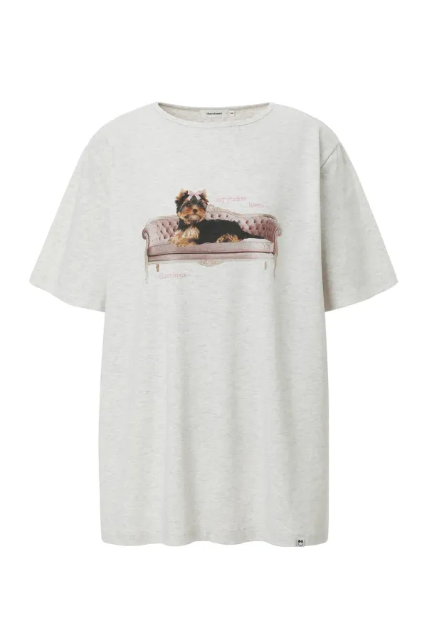 Ribbon yorkie tee