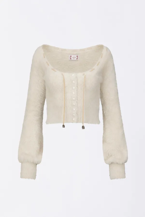 Angora Cardigan Ivory