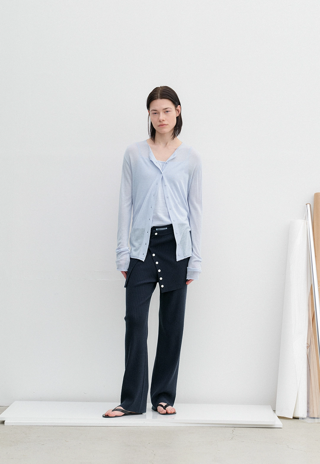 아뜰리에 나인 (CD-2258)AN CLEAN ROUND NECK CARDIGAN&TOP KNIT SETS 상품 이미지 2