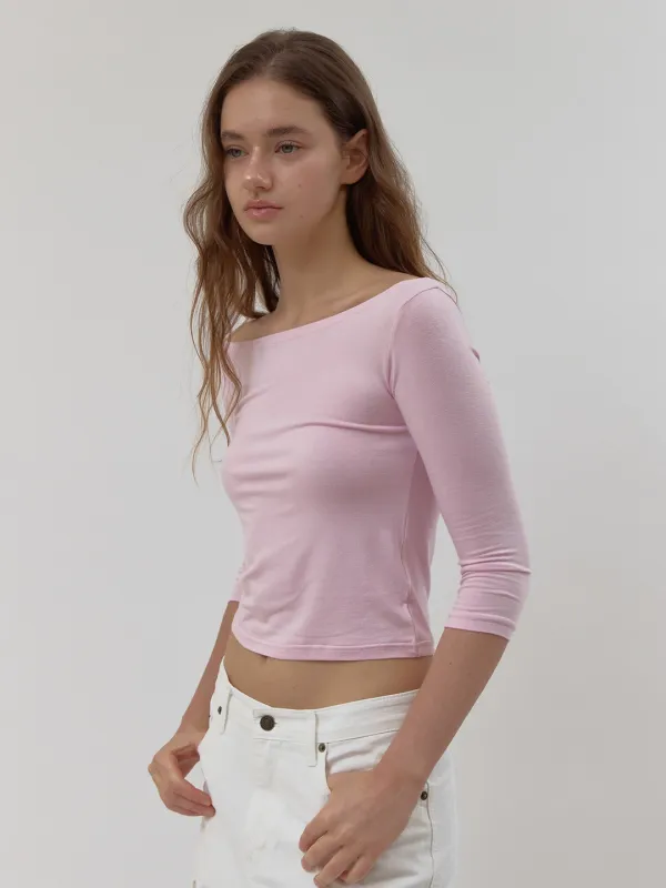 kate bare tee (baby pink)