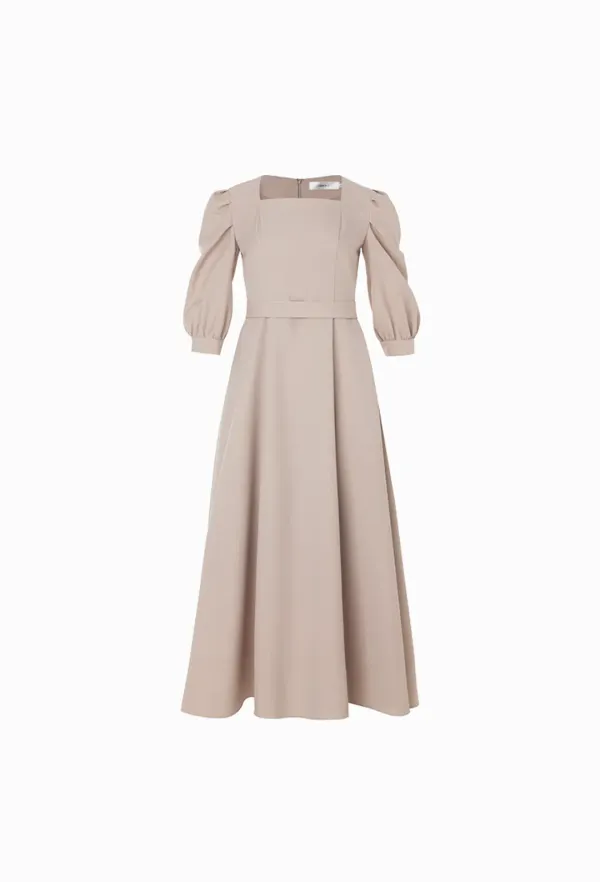 Stila Square-Neck One-piece (Beige)