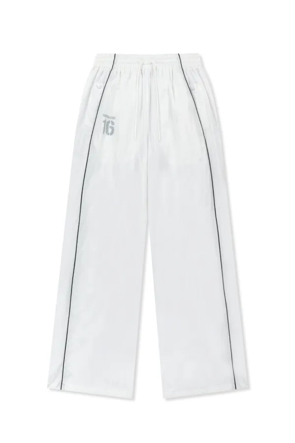 MATIN 16 LOGO TRACK PANTS IN WHITE