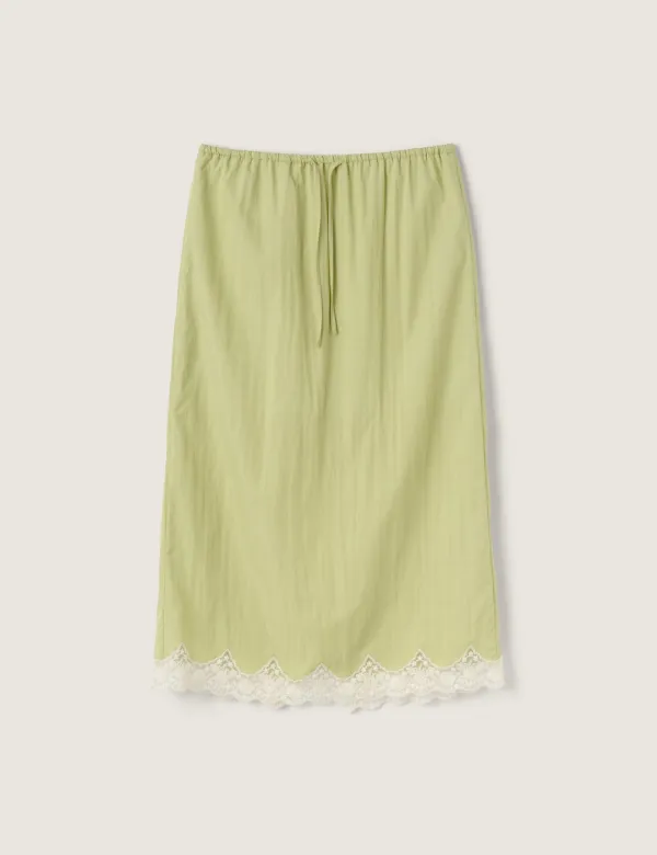 Swan Lace Skirt (Olive)