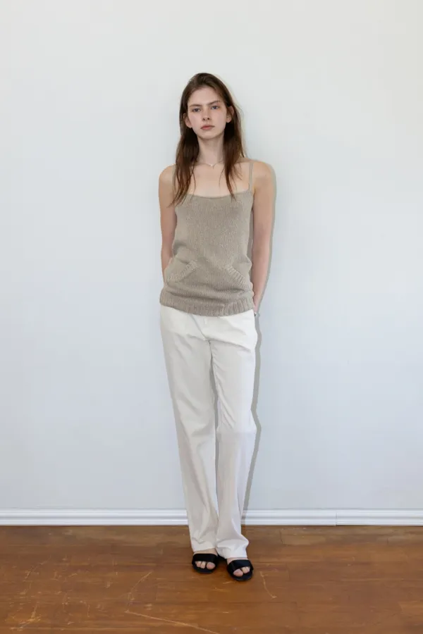 [2nd] Pale Cotton Pants_Cream