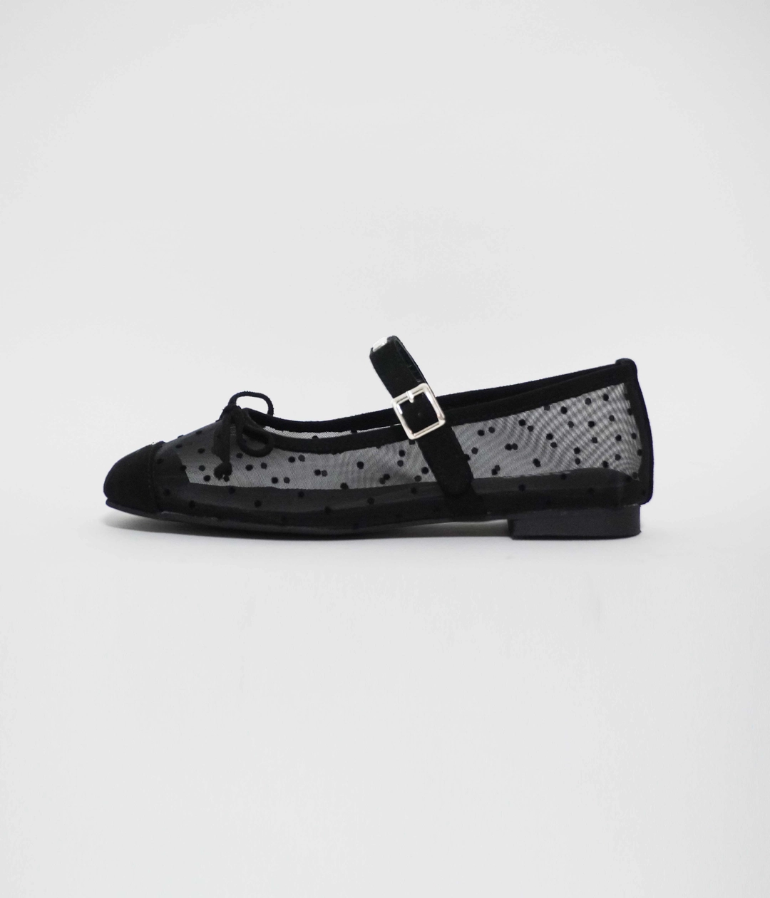 옴니포턴트 [6월12일 순차발송] omn Mesh Flat Shoes _Dot Black 상품 이미지 1