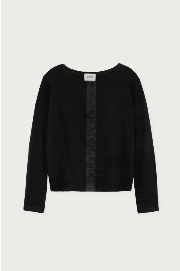 POINT CARDIGAN BLACK