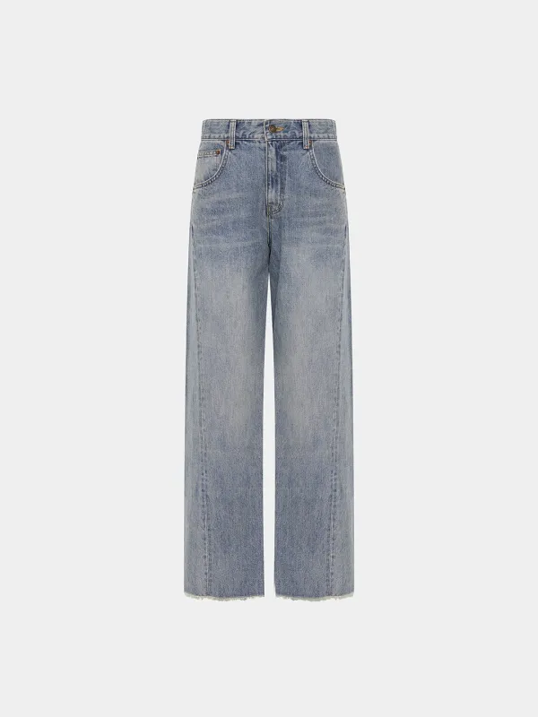 Peri barrel fringed DN - Blue