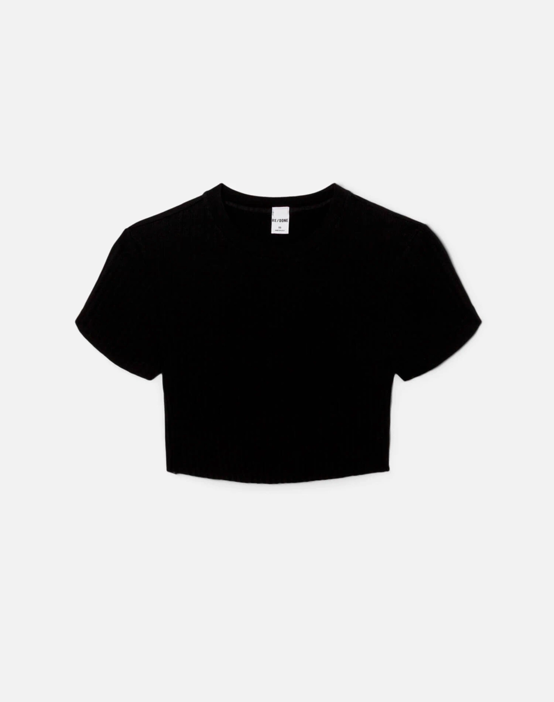리던 Cropped 60s Slim Tee - Black 상품 이미지 1