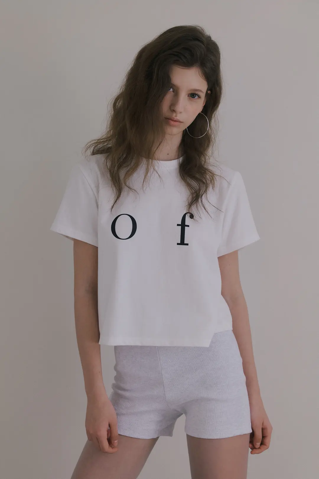 오버듀플레어 OF LOGO T-SHIRT_WHITE 상품 이미지 2