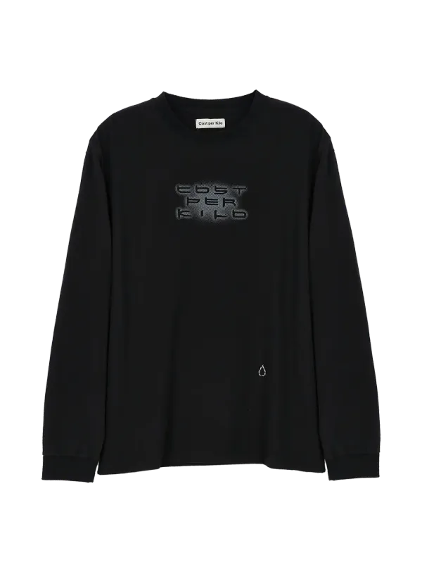 TYPO L/S T-SHIRT BLACK