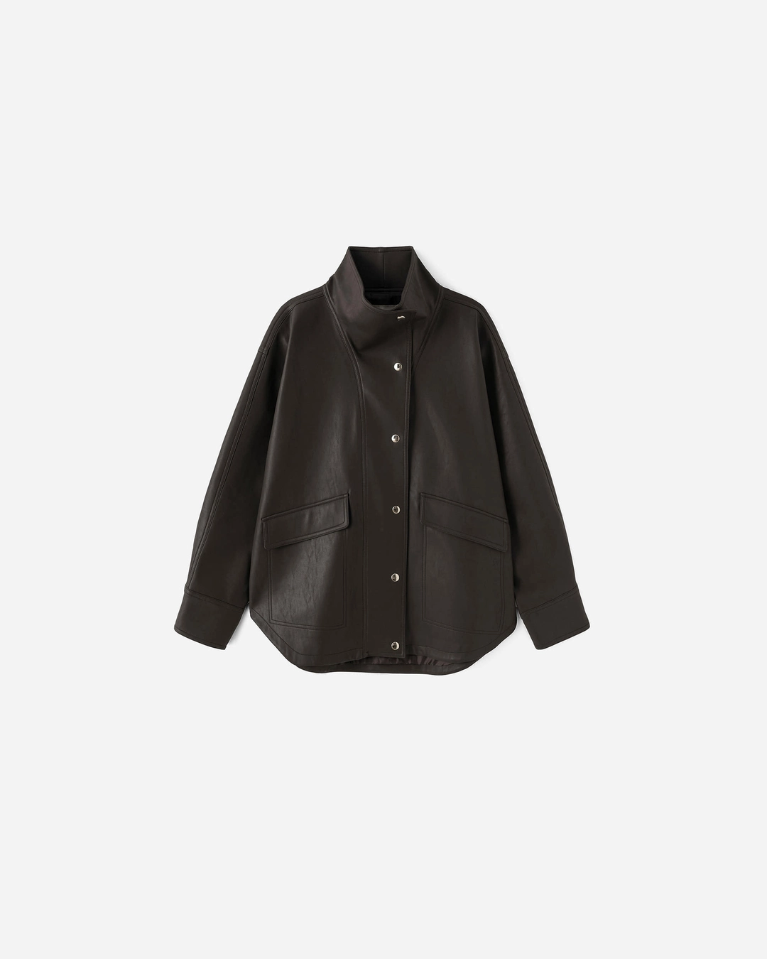 포유어아이즈온리 Mago High Neck Single Leather Jacket 상품 이미지 1