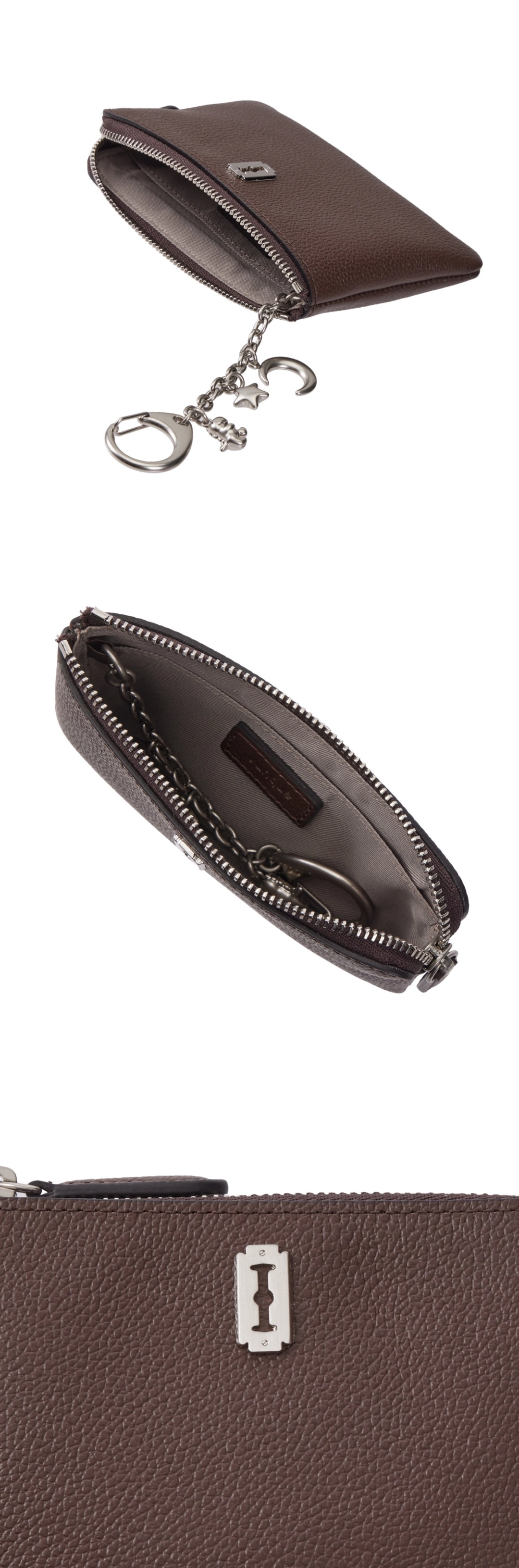분크 Perfec Buddy Charm Key Holder Pouch (퍼펙 버디 참 키 홀더 파우치) Chocolate Brown 상품 이미지 3