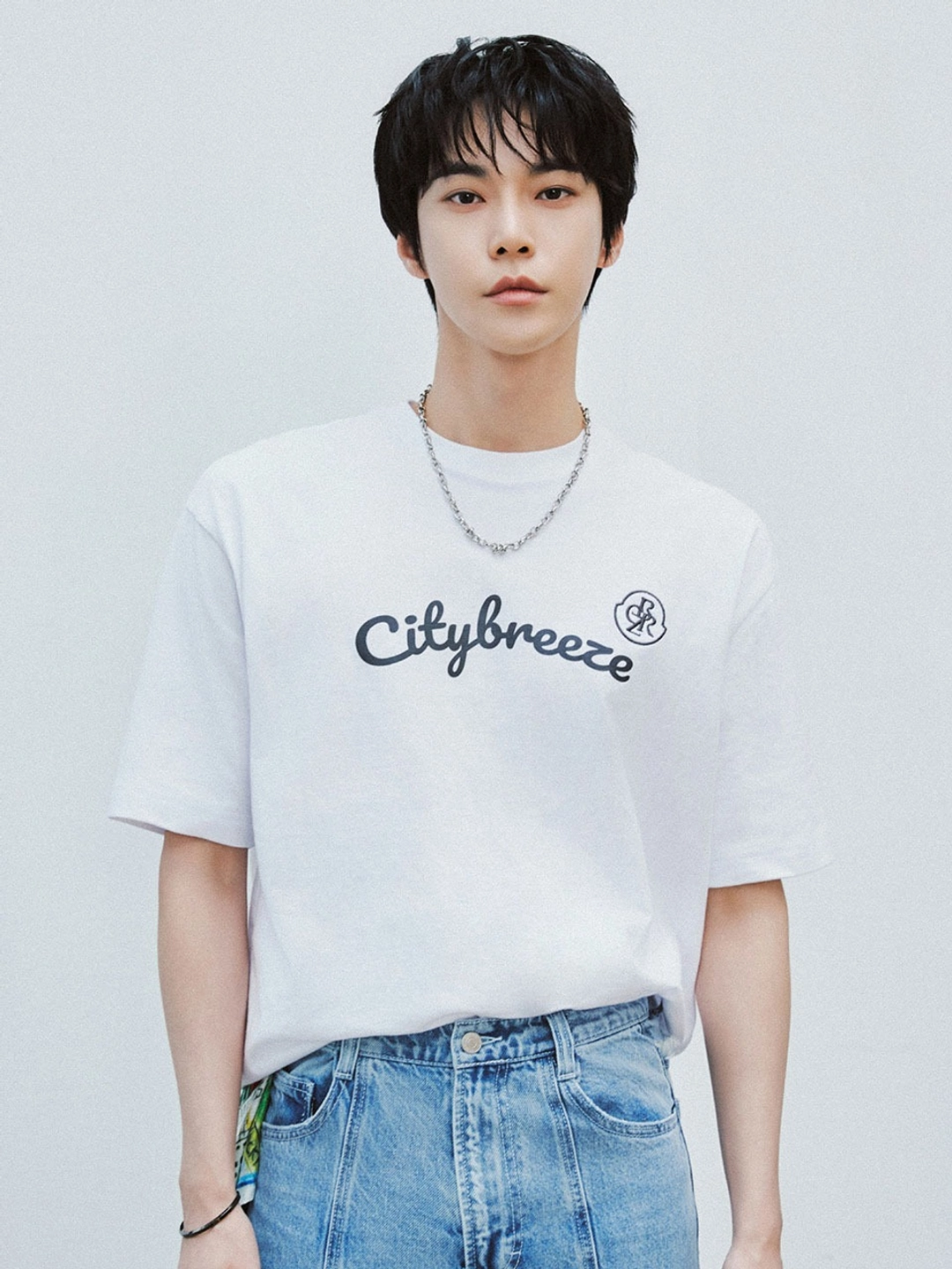 시티브리즈 브리즈 라인 반팔 티셔츠_WHITE 상품 이미지 2
