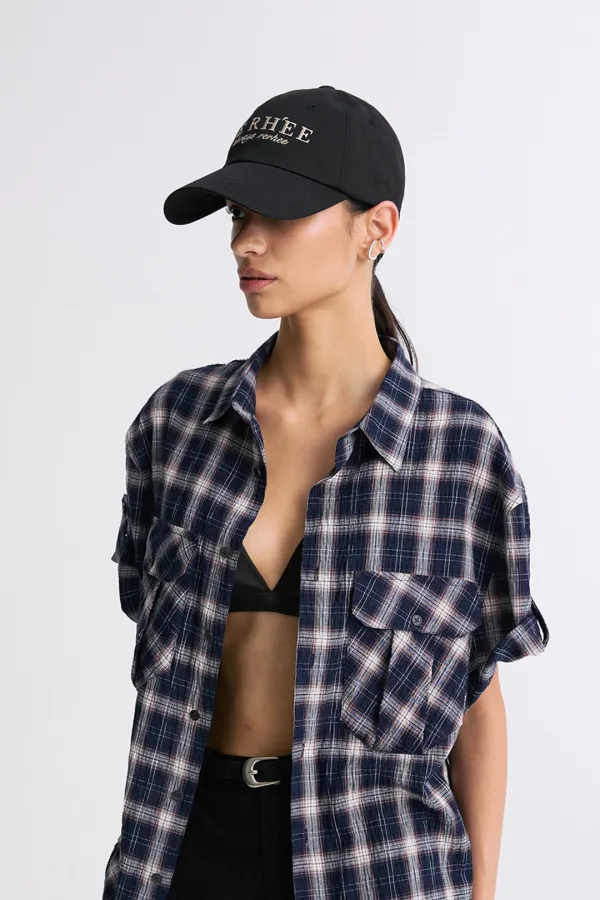 EMBROIDERED LOGO CAP TRUFFLE