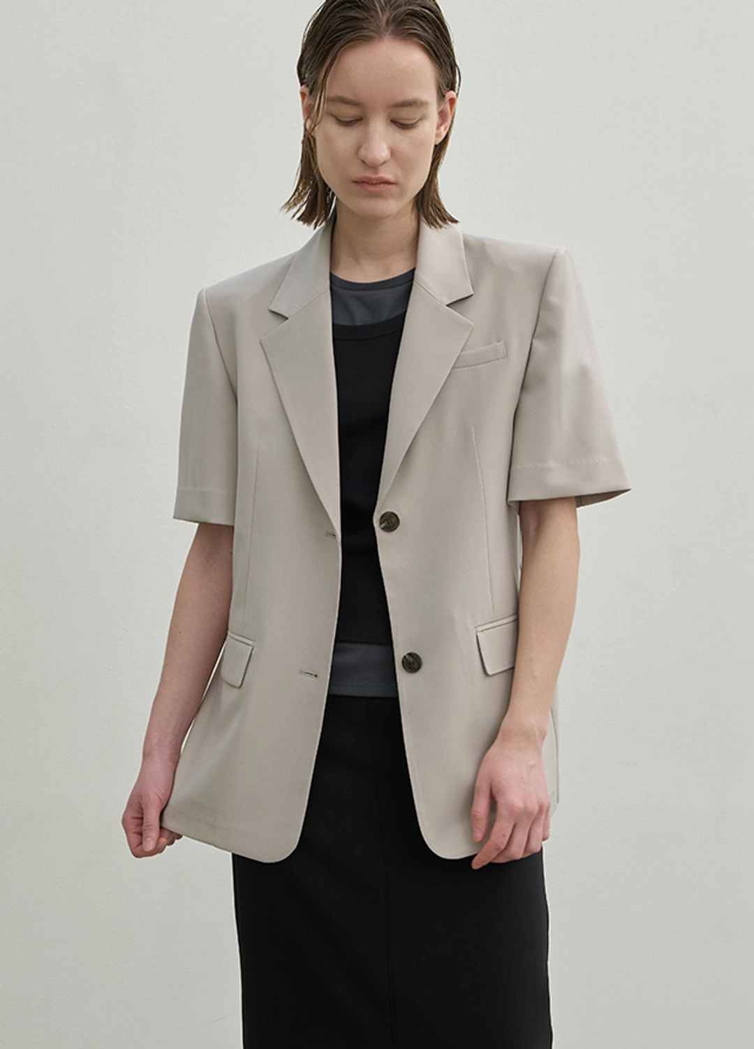 아뜰리에 나인 (JK-2950)ESSENTIAL MILLER HALF JACKET 상품 이미지 3