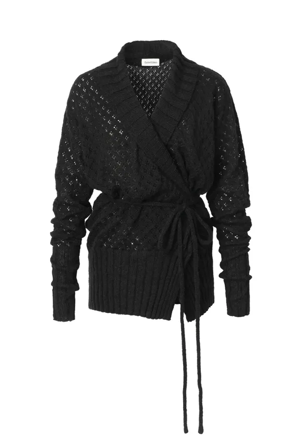 Milky wrap cardigan