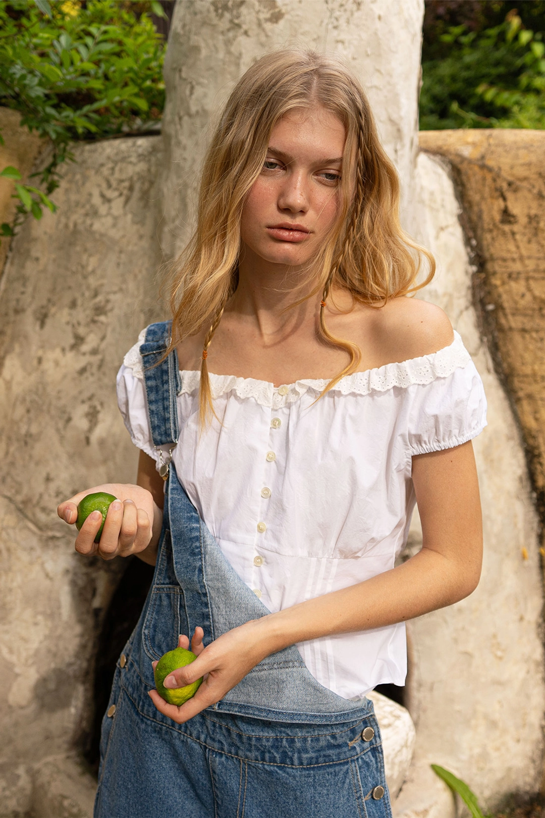 위드아웃썸머 Lime two-way blouse_ivory 상품 이미지 2