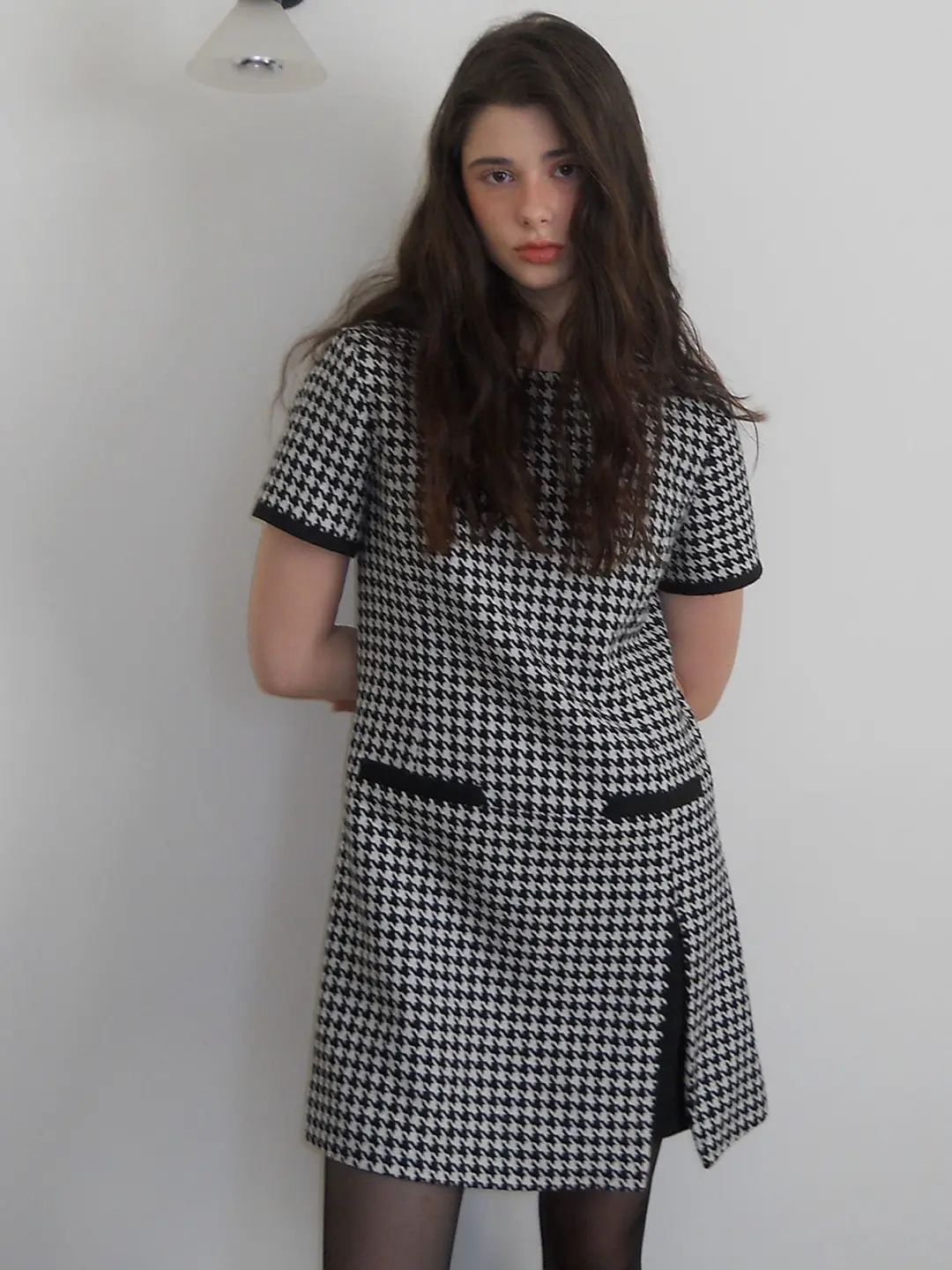 쏘이르 TWEED MINI DRESS - BLACK 상품 이미지 2