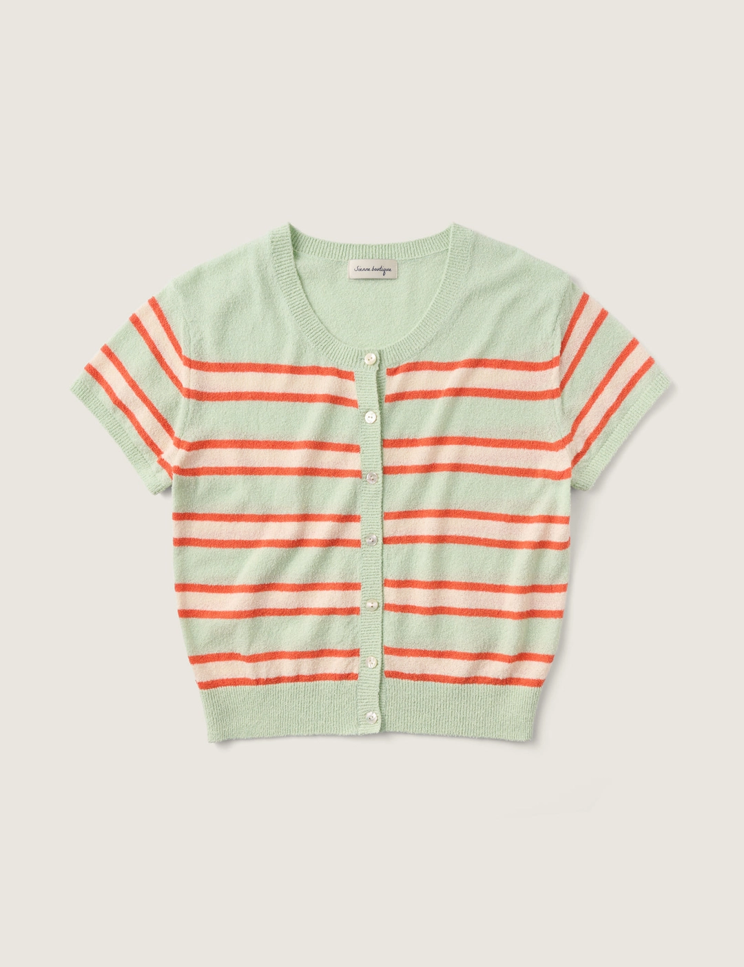 시엔느 Ash Stripe Cardigan (Mint) 상품 이미지 1
