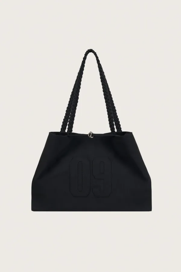 09 Numbering suede bag, Black
