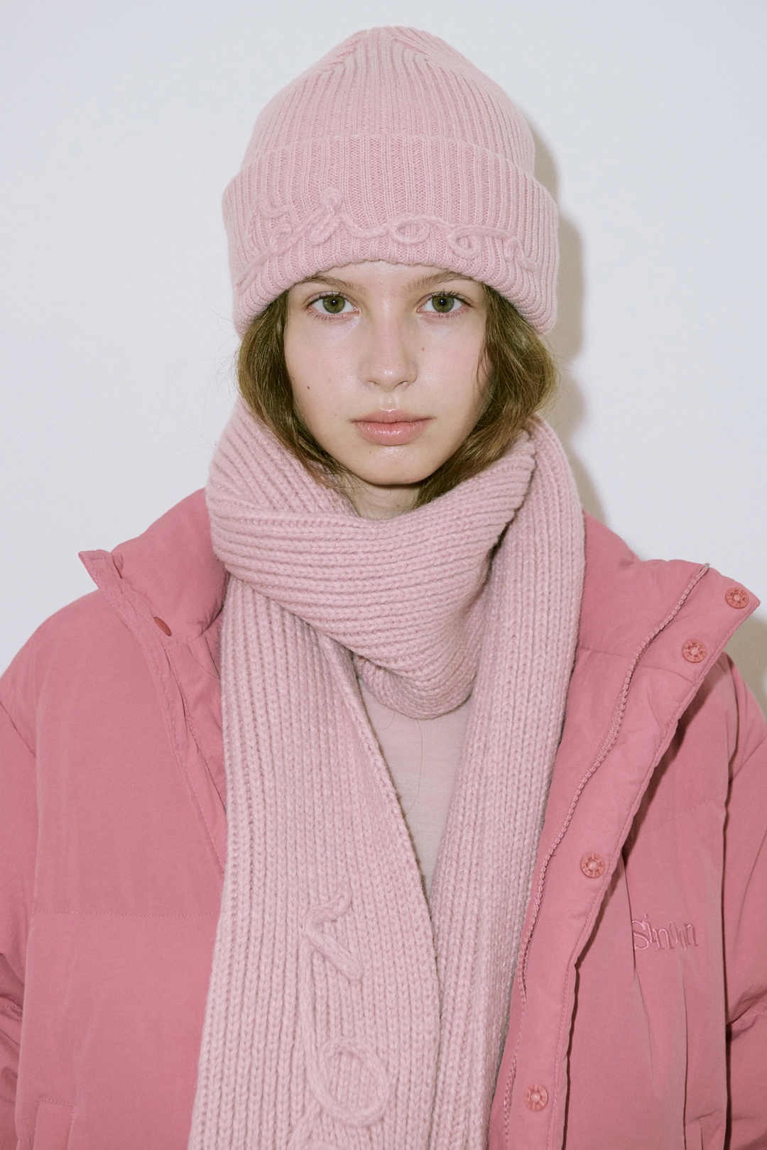 시눈 Sinoon Logo Muffler (Pink) 상품 이미지 1