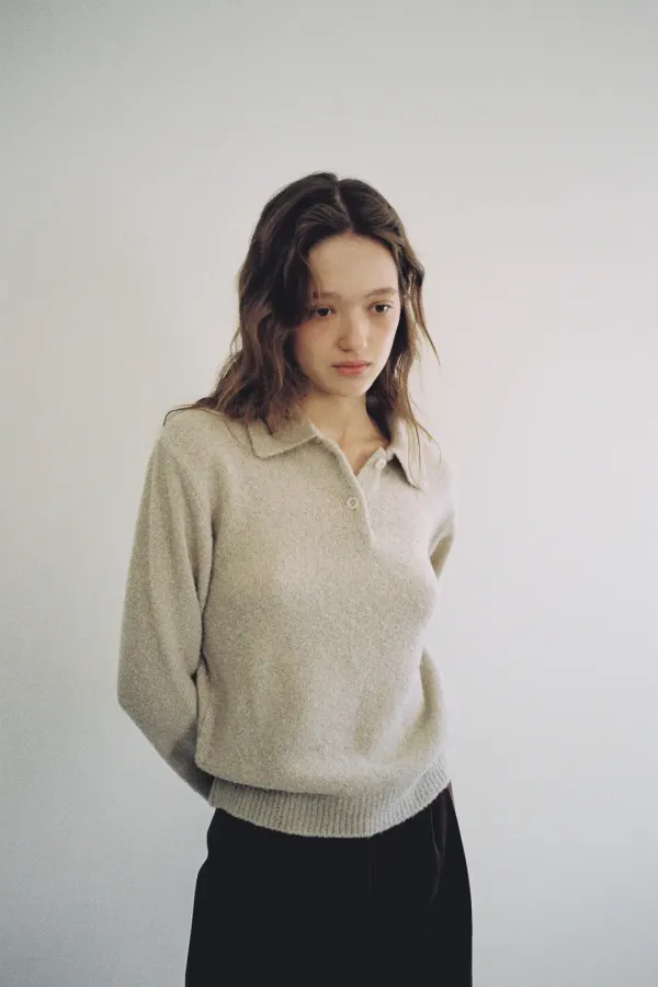Ray boucle knit (beige)