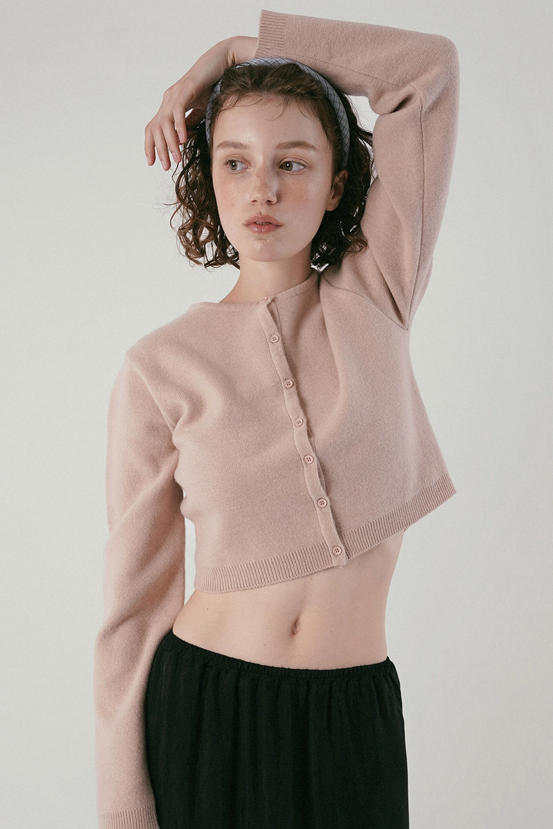 위드아웃썸머 Basic round cardigan_pink 상품 이미지 2