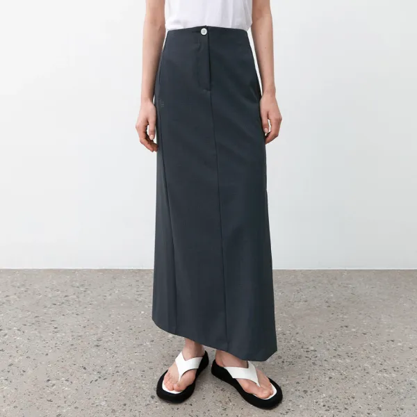 (SK-5022)ESSENTIAL TAS SET-UP LONG SKIRT